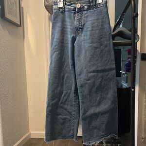 Zara girls wide leg jeans